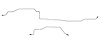 Rear Axle Brake Line Kit for 1994-2001 Dodge Ram 1500 [Stainless] - image 1
