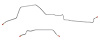 Rear Axle Brake Line Kit for 1998-2001 Dodge Ram 2500 (Manual), 3500 (Manual/Auto) Drum [Stainless] - image 1