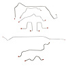 Complete Brake Line Kit for 1998-1999 Chevy Blazer, GMC Jimmy, Oldsmobile Bravada 4WD 4-Door [Stainless Steel] - image 1