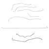 Complete Brake Line Kit for 2001-2007 GM 2500 HD, 3500 6.6L/8.1L Trucks w/Extended Cab/Standard Bed [Stainless Steel] - image 1