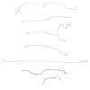 Complete Brake Line Kit for 2003-2004 GM 1500 4WD Trucks w/Regular Cab/Long Bed [Stainless Steel] - image 1