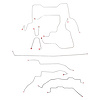 Complete Brake Line Kit for 1995-2000 GM K2500, K3500  Trucks w/Extended Cab/Short Bed [Stainless Steel] - image 1