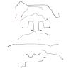 Complete Brake Line Kit for 1989-2000 GM S-Series 4WD Trucks w/Extended Cab [Stainless Steel] - image 1