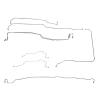 Complete Brake Line Kit for 2007-2008 Chevy  Silverado, GMC Sierra 1500 4WD w/Extended/Crew Cab, Rear Drum [Stainless Steel] - image 1