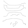 Complete Brake Line Set for 1986-1987 Chevy Corvette C4 [Stainless Steel] - image 1