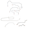 Complete Brake Line Kit for 2001-2005 Chevy Blazer, GMC Jimmy 4WD 4-Door (Excludes ZR2 Package) [Stainless Steel] - image 1