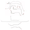 Complete Standard Brake Line Kit for 1967-1970 Chevy C10, GMC 1500 2WD Long Bed/Coil Spring, 5-Lug/Leaf Spring [Stainless Steel] - image 1