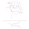 Complete Standard Brake Line Kit 1967-1970 Chevy C10, GMC 1500 2WD Short Bed/Coil Spring, 5-Lug/Leaf Spring [Stainless Steel] - image 1