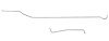 Main Fuel Line Kit for 1971-1972 GM K10 1/2-Ton 4X4 w/Short Bed, 3/8 in. Lines [2-Piece, Stainless Steel] - image 1