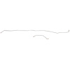 Intermediate Brake Line for 2002-2009 Chevy Trailblazer LS/LT w/Extended Cab [Stainless Steel] - image 1