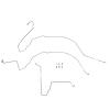 Front Brake Line Kit - Power Disc Conversion for Select 1963-1966 GM Trucks w/Dual M/C [Lower Lines, Stainless] - image 1