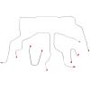 Front Brake Line Kit for 1995-1998 GM 1500 4WD Trucks [Stainless] - image 1
