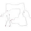 Front Brake Line Kit for 1995-2000 GM 2500/3500 4WD Trucks [Stainless] - image 1