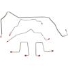 Front Brake Line Kit for 1998-2000 GM Blazer, Jimmy, Bravada 4WD [Stainless] - image 1