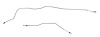 Rear Brake Line Set for 1977 Ford Bronco V8 4X4 w/Power Brakes [Stainless Steel] - image 1