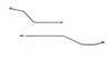 Rear Axle Brake Line Kit for 1971 Chevy C10 Truck With T-Block On-Line Connector [Stainless] - image 1