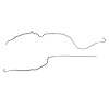 2-Piece 3/8 in. Tank To Pump Fuel Line for 70-74 Chevy Camaro Z28/71-74 Pontiac Firebird Trans Am V8 [Stainless Steel] - image 1