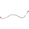 Pump To Carb Fuel Line for 70-74 Pontiac Firebird/Lemans/Trans Am/GTO 4-bbl [Stainless Steel] - image 1