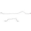 Rear Axle Brake Lines for 64-69 Mopar A-Body, w/ 7 1/4 in. or 8 1/4 in. Axles [Steel] - image 1