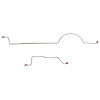 Rear Axle Brake Line Set for 70-71 Mopar A-Body w/ 8 3/4 in. Axle [Steel] - image 1