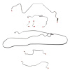 Complete Brake Line Kit for 86-89 Camaro, 2.5L/4 Cyl (1986) or 2.8L/6 Cyl, Borg-Warner HD Axle [Steel] - image 1