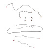 Complete Brake Line Kit for 89-91 Camaro, 2.8L/6 Cyl or 3.1L/6 Cyl, J65 Rear Disc [Steel] - image 1