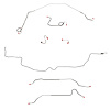 Complete Brake Line Kit for 1969 Pontiac Firebird w/Power Rear Drum Brakes [Stainless Steel] - image 1