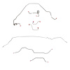 Complete Brake Line Kit for 1976-77 Pontiac Firebird, w/ Power Disc, Standard Rear Suspension [Stainless Steel] - image 1