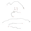 Complete Brake Line Kit for 1982-83 Pontiac Firebird 5.0L 8 Cyl w/ Rear Drum [Stainless Steel] - image 1