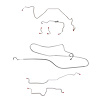 Complete Brake Line Kit for 1984-85 Pontiac Firebird 2.5L 4 Cyl or 2.8L 6 Cyl w/ Rear Drum [Stainless Steel] - image 1