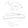 Complete Brake Line Kit for 1986-89 Pontiac Firebird 2.5L 4 Cyl or 2.8L 6 Cyl w/ Rear Drum [Stainless Steel] - image 1
