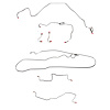Complete Brake Line Kit for 1986-89 Pontiac Firebird V8 w/ Rear Drum [Stainless Steel] - image 1