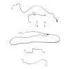 Complete Brake Line Kit for 1989 Pontiac Firebird 2.8L 6 Cyl or 3.1L 6 Cyl w/ Rear Drum [Stainless Steel] - image 1
