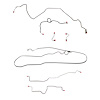 Complete Brake Line Kit for 1989-92 Pontiac Firebird 2.8L 6 Cyl or 3.1L 6 Cyl w/ Rear Drum [Stainless Steel] - image 1