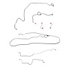 Complete Brake Line Kit for 1989-92 Pontiac Firebird 5.0L 8 Cyl or 5.7L 8 Cyl w/ Rear Drum [Stainless Steel] - image 1