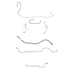 Complete Brake Line Kit for 1970-71 Mopar E-Body w/ Power Drum, 8 3/4 in. or Dana Axle [Stainless Steel] - image 1