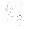 Complete Brake Line Kit for 1970-71 Mopar E-Body w/ Power Disc, Right Front Under Frame, 8 3/4 in. or Dana Axle, w/ Hemi [Steel] - image 1