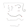 Complete Brake Line Kit for 1970-71 Mopar E-Body w/Standard Disc, 8 3/4 in. or Dana Axle, 3 Valves [Stainless Steel] - image 1