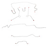 Complete Brake Line Kit for 1964-65 Mopar A-Body w/ Power Brakes, 7-1/4 in. or 8-1/4 in. Axle [Stainless Steel] - image 1