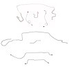Complete Brake Line Kit for 1967 Mopar A-Body w/ Standard Disc, 8 3/4 in. Axle, 108 in. Wheel Base [Steel] - image 1