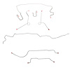 Complete Brake Line Kit for 1967 Mopar A-Body w/ Power Drum, 8 3/4 in. Axle, 108 in. Wheel Base [Stainless Steel] - image 1