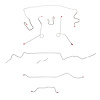 Complete Brake Line Kit for 1967 Mopar A-Body w/ Power Disc, 7-1/4 in. or 8-1/4 in. Axle [Steel] - image 1