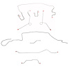 Complete Brake Line Kit for 1967 Mopar A-Body w/ Power Disc, 7-1/4 in. or 8-1/4 in. Axle, 108 in. Wheel Base [Stainless Steel] - image 1