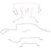Complete Brake Line Kit for 1967 Mopar A-Body w/ Power Disc, 8 3/4 in. Axle, 108 in. Wheel Base [Stainless Steel] - image 1