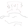 Complete Brake Line Kit for 1967 Mopar A-Body w/ Power Disc, Dana Axle, 108 in. Wheel Base [Steel] - image 1