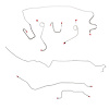 Complete Brake Line Kit for 1968-69 Mopar A-Body w/ Standard Drum, Dana Axle [Steel] - image 1