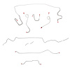Complete Brake Line Kit for 1968-69 Mopar A-Body w/ Standard Disc, 7-1/4 in. or 8-1/4 in. Axle [Stainless Steel] - image 1