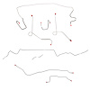 Complete Brake Line Kit for 1968-69 Mopar A-Body w/ Power Disc, Dana Axle [Stainless Steel] - image 1