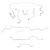 Complete Brake Line Kit for 1970 Mopar A-Body w/ Standard Disc [Steel] - image 1