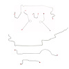 Complete Brake Line Kit for 1973 Mopar A-Body w/ Power Brakes, 111 in. Wheel Base [Steel] - image 1